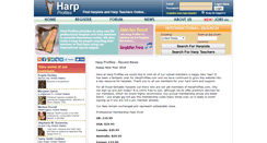 Desktop Screenshot of harpprofiles.com